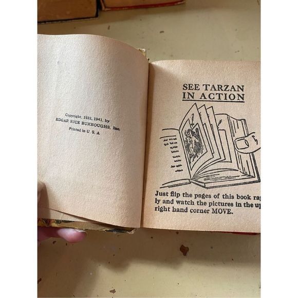 1941 BETTER BIG LITTLE BOOK TARZAN THE UNTAMED ERB BURROUGHS - Picture 6 of 6